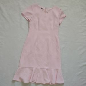 New 🎀 Talbots Rose textured honeycomb retro dress flounce ruffle hem